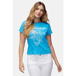 WILDFOX Michelada Chrissy Tee | Malibu Blue